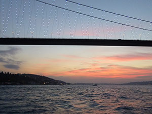 Sunset over  the Bosphorus
